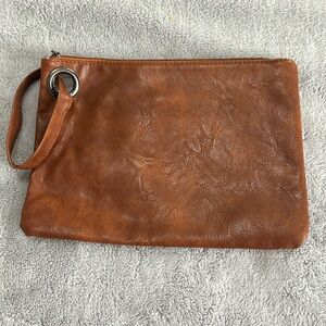 Adorable Brown Clutch/Wristlet